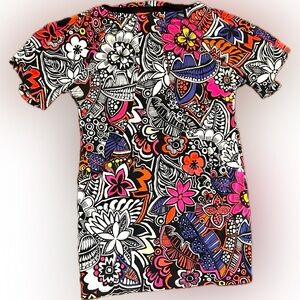 TRINA TURK Colorful Womens Floral/Abstract Jersey Dress XS